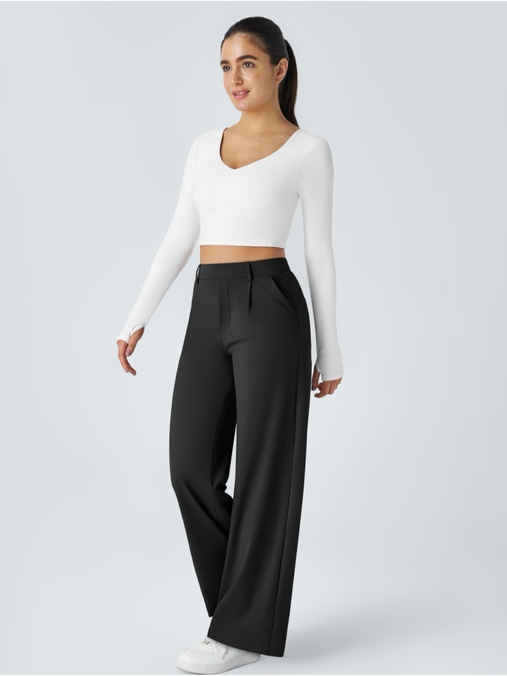 Halara Flex™ DayStretch High Waisted Pocket Straight Leg Work